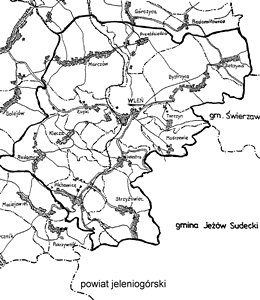 Mapa Sołectw Gminy Wleń